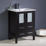 Fresca Torino 24" Modern Bathroom Cabinet w/ Integrated Sink