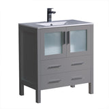 Fresca Torino 30" Modern Bathroom Cabinet w/ Integrated Sink