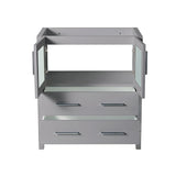 Fresca Torino 30" Gray Modern Bathroom Cabinet