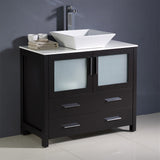 Fresca Torino 36" Modern Bathroom Cabinet w/ Vessel Sink
