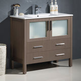 Fresca Torino 36" Modern Bathroom Cabinet w/ Integrated Sink