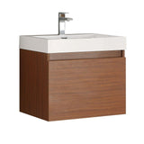 Fresca Nano Teak Modern Bathroom Cabinet w/ Integrated Sink