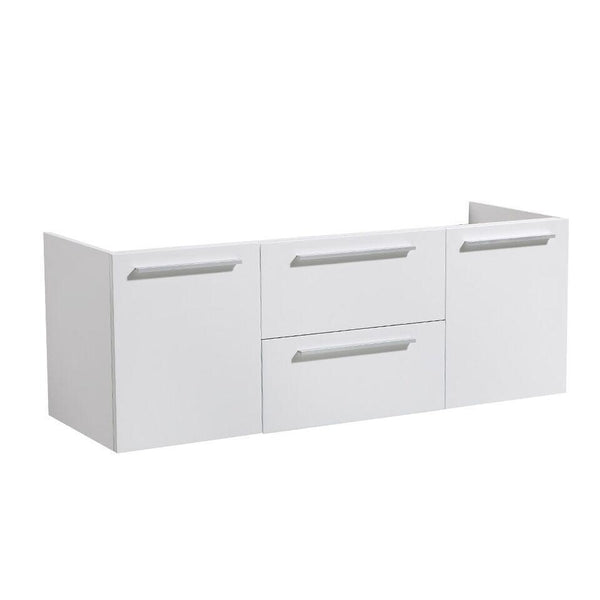 Fresca Opulento 54" White Modern Double Sink Cabinet