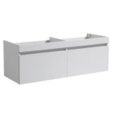 Fresca Largo White Modern Double Sink Bathroom Cabinet