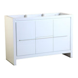 Fresca Allier 48" White Modern Bathroom Cabinet