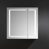 Fresca Spazio 36" Wide x 36" Tall Bathroom Medicine Cabinet w/ LED Lighting