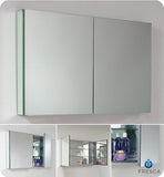 Fresca 40" Wide Bathroom Medicine Cabinet w/ Mirrors