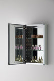 Fresca 15" Wide x 26" Tall Bathroom Medicine Cabinet w/ Mirrors