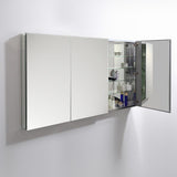 Fresca 60" Wide x 36" Tall Bathroom Medicine Cabinet w/ Mirrors