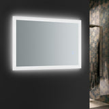 Fresca Angelo 24" Wide x 36" Tall Bathroom Mirror w/ Halo Style LED Lighting