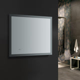 Fresca Angelo 36" Wide x 30" Tall Bathroom Mirror w/ Halo Style LED Lighting