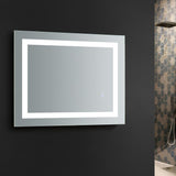 Fresca Santo 24" Wide x 30" Tall Bathroom Mirror w/ LED Lighting