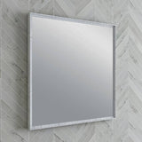 Fresca Formosa 32" Rustic White Bathroom Mirror | FMR3132RWH
