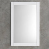 Fresca Stella White 24"X30" Reversible Mount Mirror | FMR6124WH
