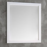 Fresca Stella White 36"X30" Reversible Mount Mirror | FMR6136WH