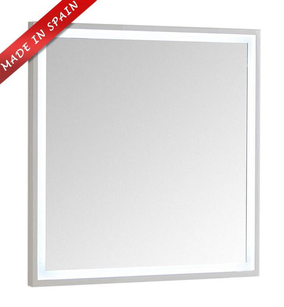 Fresca Platinum Due 32" Glossy White Bathroom LED Mirror