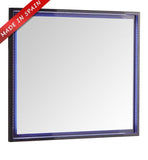 Fresca Platinum Due 36" Glossy Cobalt Bathroom LED Mirror