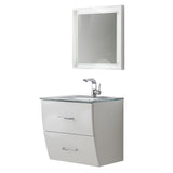 Fresca Platinum Wave 24" Glossy White Modern Bathroom Vanity
