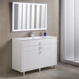 Fresca Platinum Due 48" Glossy White Bathroom Vanity