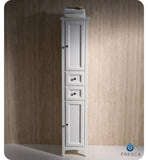 Fresca Oxford Antique White Tall Bathroom Linen Cabinet