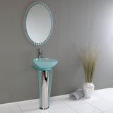 Fresca Vitale 17" Modern Glass Bathroom Vanity