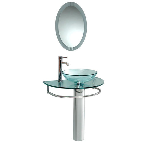 Fresca Attrazione 30" Modern Glass Bathroom Vanity