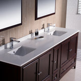 Fresca Oxford 84" Traditional Double Sink Bathroom Vanity