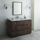 Fresca Formosa 54" Floor Standing Modern Bathroom Vanity w/ Mirror | FVN31-123012ACA-FC