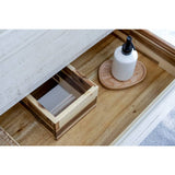 Fresca Formosa Modern 54" Rustic White Wall Hung Single Sink Vanity Set | FVN31-123012RWH