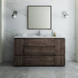 Fresca Lazzaro 84 inch Rosewood Free Standing Double Sink Modern Bathroom Vanity FVN93-361236RW-D