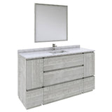 Fresca Formosa Modern 60" Ash Floor Standing Single Sink Vanity Set | FVN31-123612ASH-FC