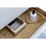 Fresca Formosa Modern 72" Rustic White Floor Standing Double Sink Vanity Set w/ Open Bottom | FVN31-301230RWH-FS