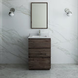 Fresca Formosa 24" Floor Standing Modern Bathroom Vanity w/ Mirror | FVN3124ACA-FC