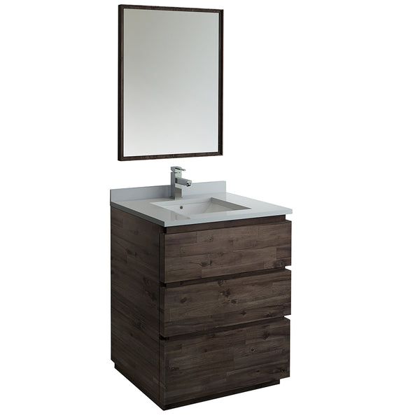 Fresca Formosa 30" Floor Standing Modern Bathroom Vanity w/ Mirror | FVN3130ACA-FC