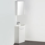 Fresca Coda 18" White Corner Bathroom Vanity