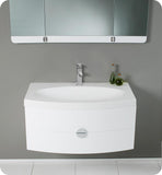 Fresca Energia 36" Bathroom Vanity w/ Folding Mirror