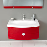 Fresca Energia 36" Modern Bathroom Vanity w/ Three Panel Folding Mirror