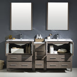 Fresca Torino 54" Modern Bathroom Vanity w/ 2 Side Cabinets & Integrated Sink