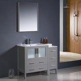 Fresca Torino 42" Modern Bathroom Vanity w/ Side Cabinet & Integrated Sink