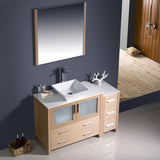 Fresca Torino 48" Modern Bathroom Vanity w/ Side Cabinet & Vessel Sink