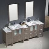 Fresca Torino 84" Integrated Double Sink Vanity