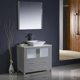 Fresca Torino 36" Modern Bathroom Vanity w/ Vessel Sink