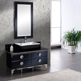 Fresca Moselle 47" Modern Glass Bathroom Vanity w/ Mirror