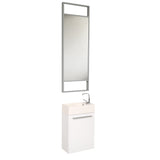 Fresca Pulito 16" Small Modern Bathroom Vanity w/ Tall Mirror