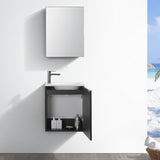 Fresca Valencia 20" Wall Hung Modern Bathroom Vanity w/ Medicine Cabinet
