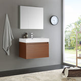 Fresca Mezzo 30" Wall Hung Modern Bathroom Vanity w/ Medicine Cabinet
