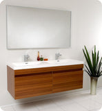 Fresca Largo 57" Modern Bathroom Vanity