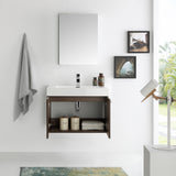Fresca Vista 30" Wall Hung Modern Bathroom Vanity w/ Medicine Cabinet