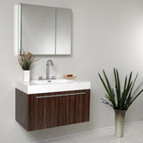 Fresca Vista 36" Modern Bathroom Vanity w/ Medicine Cabinet