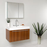 Fresca Vista 36" Modern Bathroom Vanity w/ Medicine Cabinet